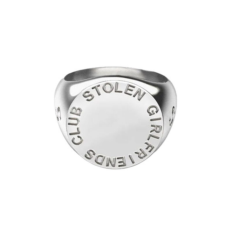 Stolen Girlfriends Club Text Logo Sovereign Ring image number 0